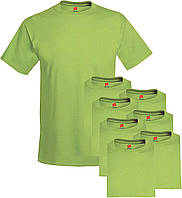 3X-Large Lime Чоловічі футболки Hanes 6Pack Plus 2 Free Crew