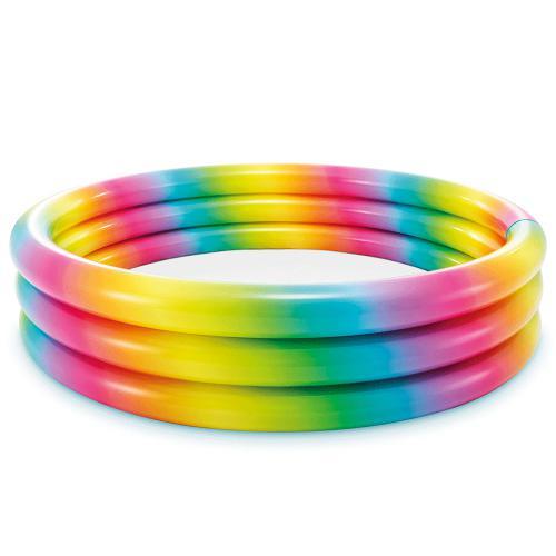 Дитячий надувний басейн Intex Color Wave Pool 58449, об'єм 581 л, розмір 168x38 см