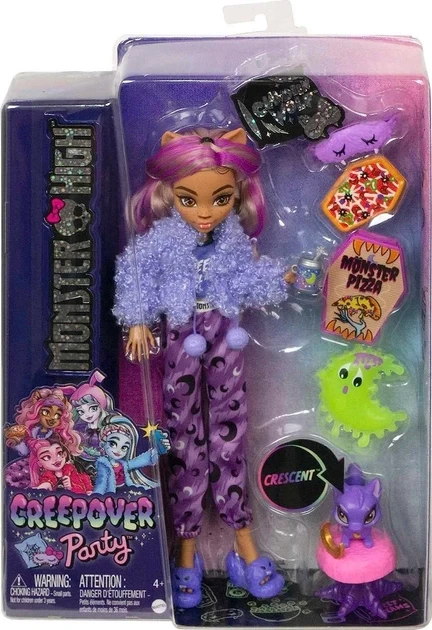 Monster High Клодин Вульф Clawdeen Wolf Creepover Party HKY67