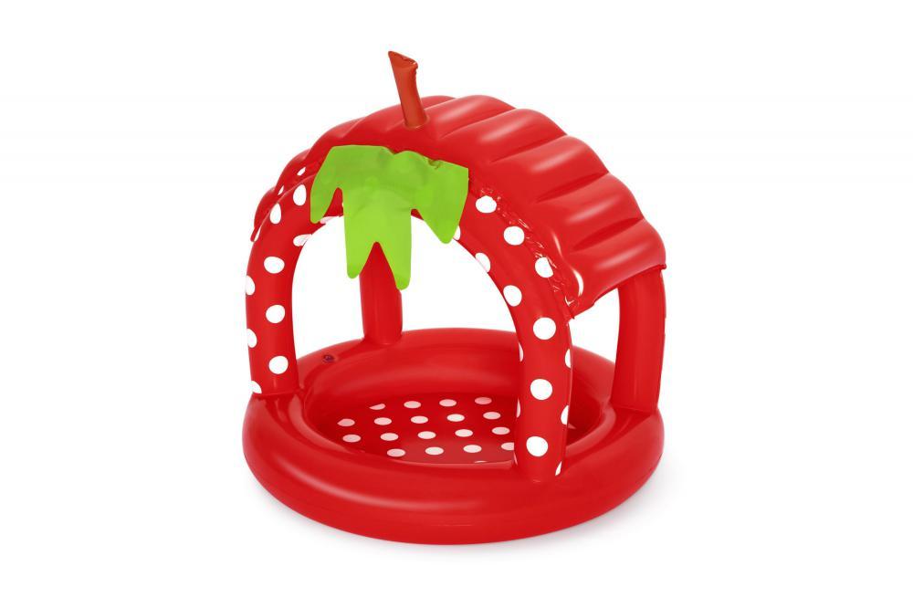 Дитячий надувний басейн BW з навісом від сонця Bestway 52387 Ягода, об'єм 27 л, фото 1