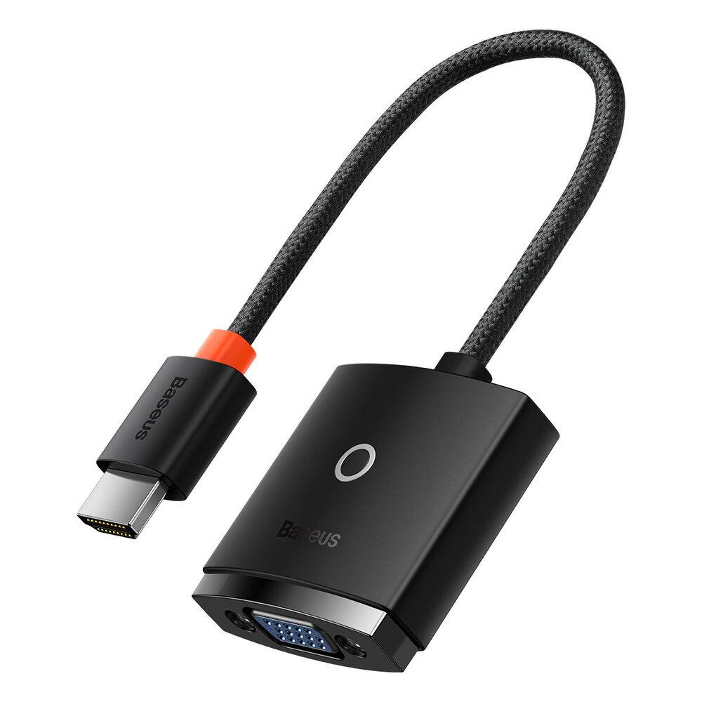 Перехідник Baseus Lite Series HDMI To VGA Black WKQX0100