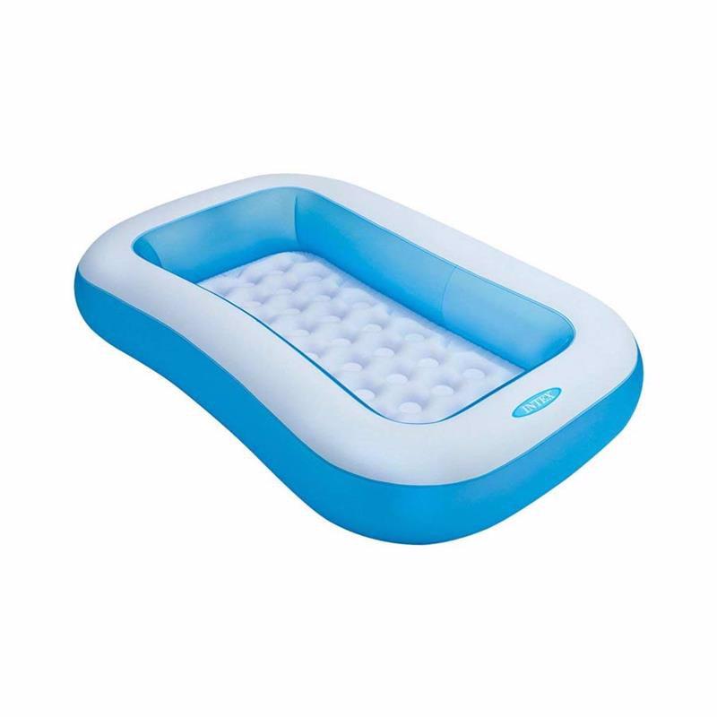 Дитячий надувний прямокутний басейн Intex 57403 Rectangular Pool, об'єм 102 л, розмір 166х100х28 см