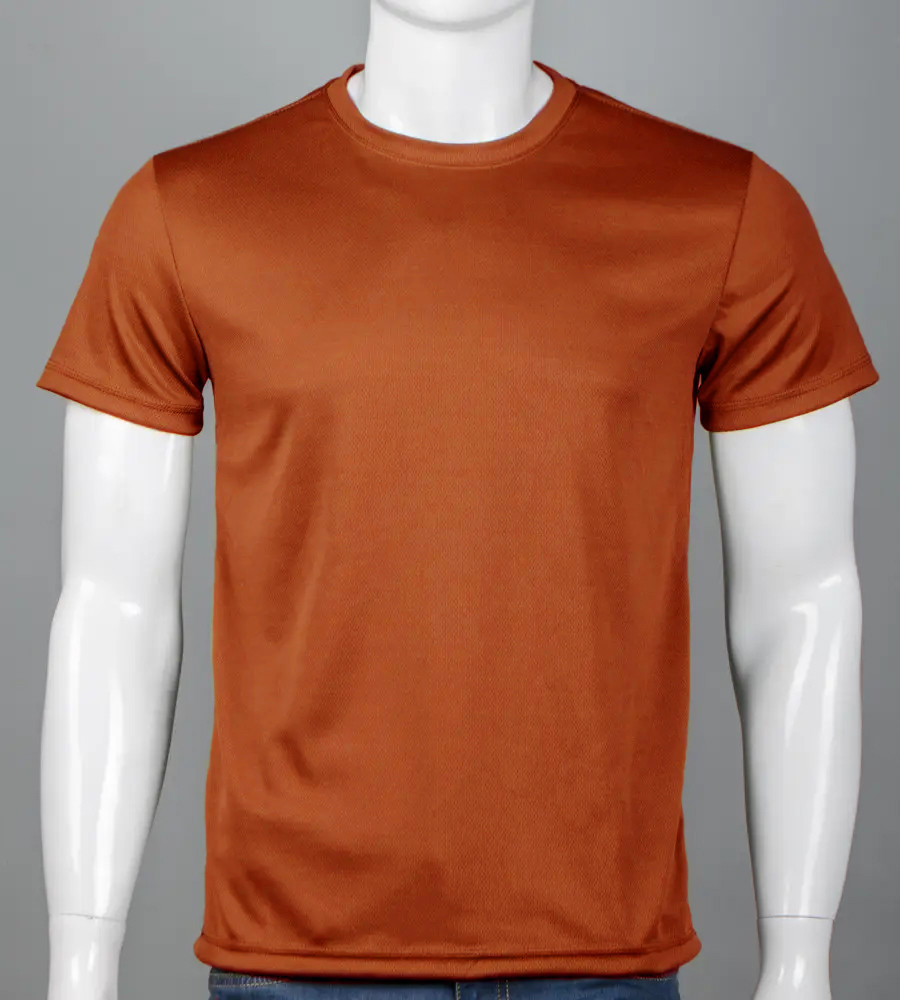 Футболка 100% Х/Б Однотонна 4300м (Уп.4шт M-XXL), Цегляний