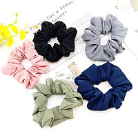 Резинка MORO для волосся однотонна чорна M-3004