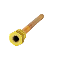 Мідна гільза для датчика температури 1/2", 10х11мм, L=150мм