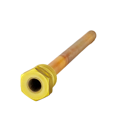 Мідна гільза для датчика температури 1/2", 10х11мм, L=150мм, фото 1