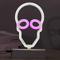 Світильник MORO неоновий Голова в окулярах M-8067