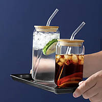 Склянка MORO для напоїв з трубкою 500 мл M-9080L
