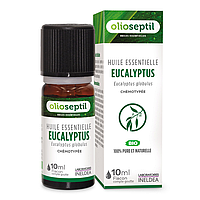 ЕФІРНА ОЛІЯ ЕВКАЛІПТА КУЛЯСТОГО OLIOSEPTIL / H. E. EUCALYPTUS GLOBULUS - ХЕМОТИПОВАНА ОРГАНІЧНА HEBBD, 10 МЛ (OL20)