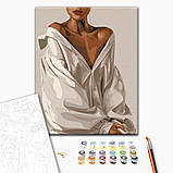 Картина за номерами Люди Набір для розпису Елегантна Полотно на дерев'яному підрамнику 40x50 Brushme BS53680, фото 2