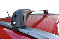 Багажник для автомобилей с ингтегрированными рейлингами Farad COMPACT серебряный цвет 90см-90см