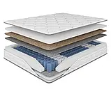 Двосторонній пружинний матрац з єврокаркасом Let`s / Летс, 5-тизонний пружинний блок, фото 2