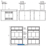 2КТП 400/10/0,4-У1 з повітряним вводом Комплектна двотрансформаторна підстанція для міських мереж, фото 2