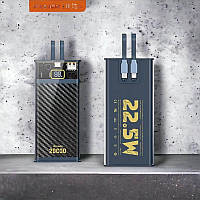Універсальна мобільна батарея (павербанк) Proda PD P-55 20000 mAh 22,5W із вбудованими кабелями, Type-C, micro USB input, U