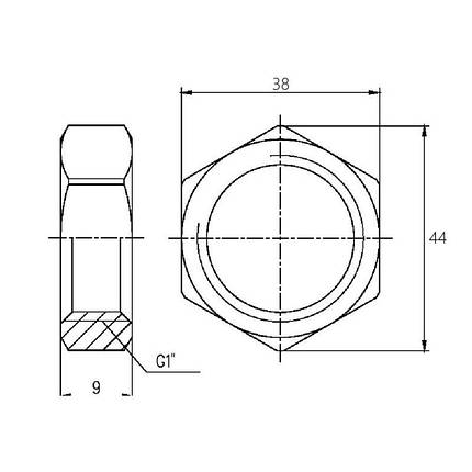 Контргайка SD Forte 1" SF35025, фото 2