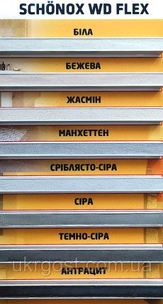 Фуга Затирка для швів Цементна Еластична SCHONOX WD Flex Білий 2 кг (736324), фото 3