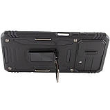 Протиударний чохол для Xiaomi Poco X5 Pro 5G чорний з кільцем і шторкою, фото 4