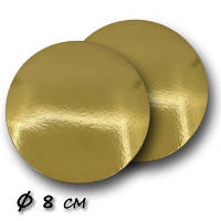 Підкладка одноразова картонна з ламінацією під десерти Ø 8 см