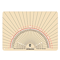 Линейка - транспортир офицерская PROTRACTOR