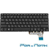 Клавиатура для ноутбука ASUS (UX302LA, UX302LG ) rus, black, без фрейма, подсветка клавиш