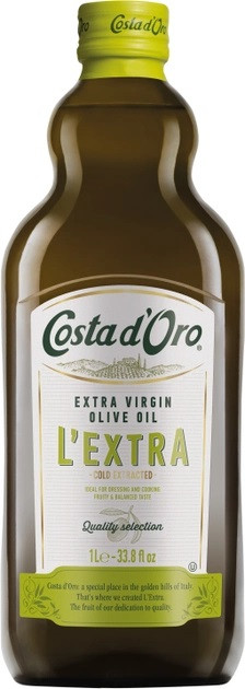 Масло Оливковое Costa d'Oro L'Extra Virgin Olive Oil 0,75 л Италия - фото 1 - id-p1897126756
