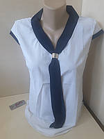 Підліткова блуза сорочка з коротким рукавом для дівчинки Школа Касплей р.158 164 170