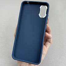 Чохол для Xiaomi Redmi 9A преміум чохол з бортиком для камери на телефон сяомі редмі 9а синій o7v, фото 3