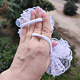 Бантики в школу білі шкільні резиночки або заколочки 65 грн шт школа перше вересня білі бантики бант, фото 5