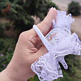 Бантики в школу білі шкільні резиночки або заколочки 65 грн шт школа перше вересня білі бантики бант, фото 4