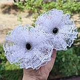 Бантики в школу білі шкільні резиночки або заколочки 65 грн шт школа перше вересня білі бантики бант, фото 2