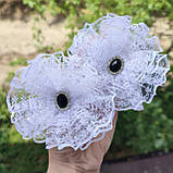 Бантики в школу білі шкільні резиночки або заколочки 65 грн шт школа перше вересня білі бантики бант, фото 3