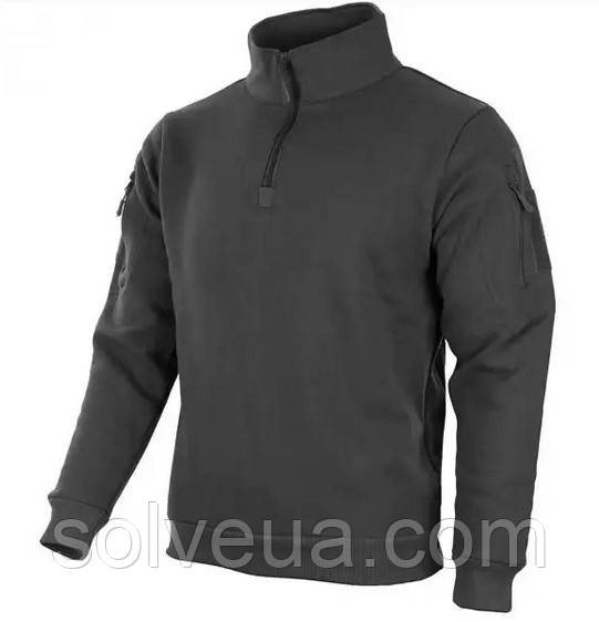 Кофта тактична Чорна Mil-Tec Tactical Sweatshirt 11472502.solve