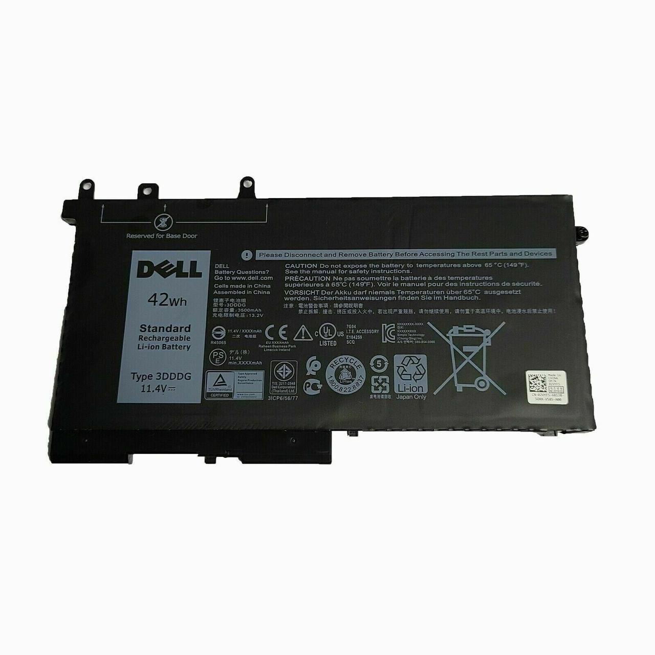 Оригінальна батарея до ноутбука Dell Latitude 5480 E5480 5490 E5490 5491 E5491 - 3DDDG (11.4V 42Wh 3500mAh)