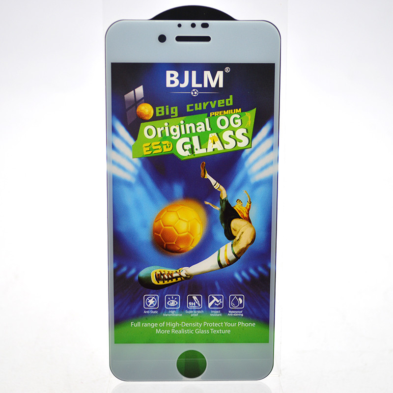 Захисне скло BJLM Football ESD Premium Glass для iPhone 7/8/SE 2020/SE 2022 White (тех.пакет), фото 1