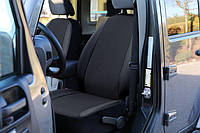Авточехлы на передние сидения для BMW X1 2009-2015 E84 Pok-ter Perline из перфорированной эко кожи с черной