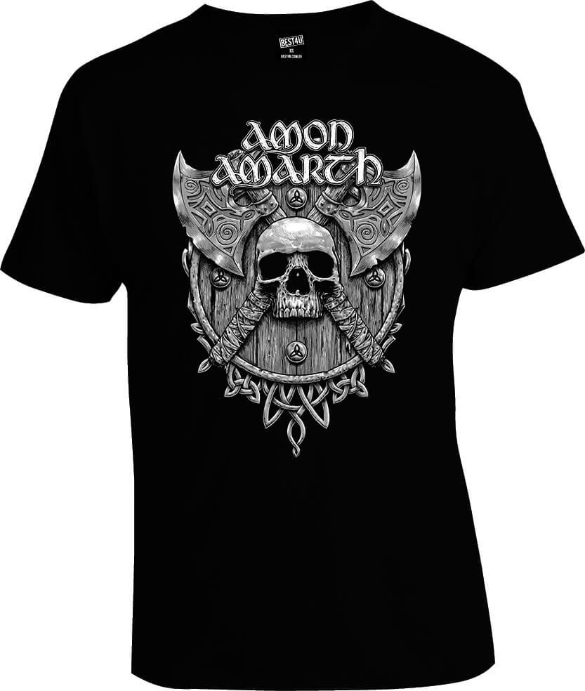 Футболка Amon Amarth Skull And Axes, фото 1