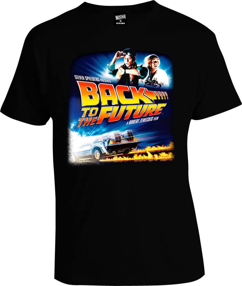 Футболка Back To The Future Black | Футболка з принтом | Футболка рок тематикою | Футболка чорна, фото 1