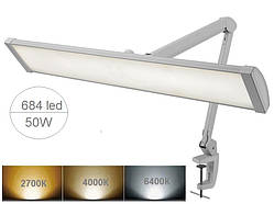 Настільна лампа безтіньова Doctor Lamp 9508 LED 684 світлодіода 50W з регулюванням колірної температури та яскравості