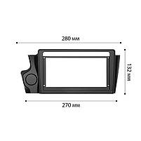 Переходная рамка Lesko 9" Citroen DS4 DS5 DS6 DS5LS 2014-2017 Manual AC (7601) 3шт, фото 5