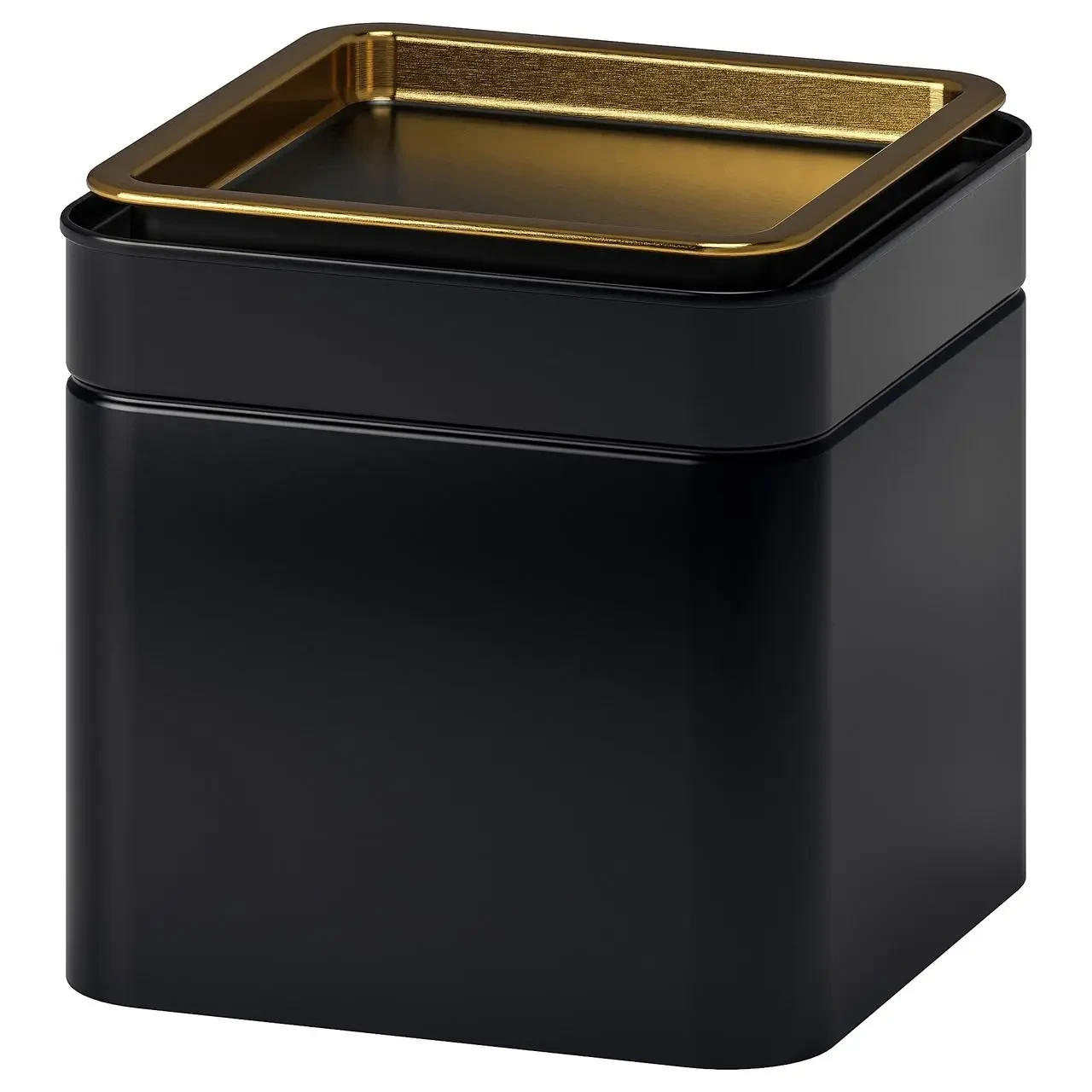Банка для чаю IKEA BLOMNING (ІКЕА БЛОМНІНГ). 10х10х10 см. 203.732.06. Чорна