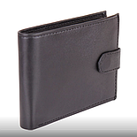 Портмоне чоловіче чорне з натуральної шкіри, фото 2
