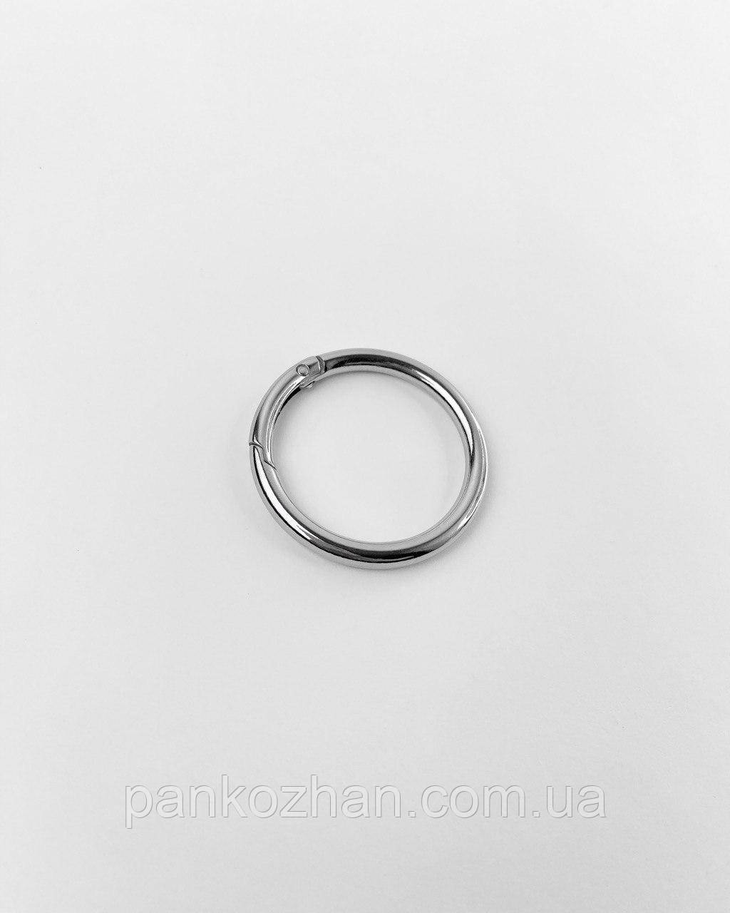 Кільце карабін, нікель, 40мм, фото 1