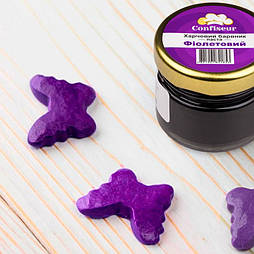 Гелевий (паста) водорозчинний барвник Confiseur "Фіолетовий", 25 грам