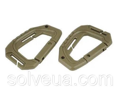 Карабін MIL-TEC MOLLE COYOTE 2ШТ 15922505.solve