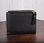 Портмоне чоловіче з натуральної шкіри чорний, фото 3