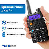 Рація KENWOOD TK-F8 DB Turbo 3000mAh, 8вт, Гарнітура та Ремінець в подарунок, фото 2