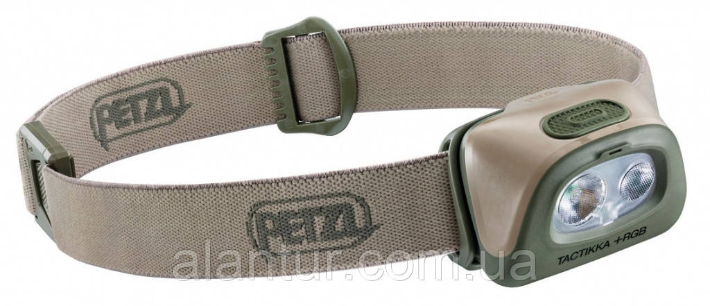 Налобний ліхтар Petzl Tactikka+ RGB з червоним світлом, 350 люмен, тактичний для полювання та рибалки, фото 1