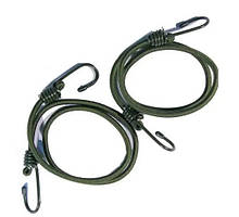 Шнур еластичний з зачіпками (КОМПЛЕКТ 2 ШТ.), ОЛИВА, ГУМА, MIL-TEC 15947001.solve