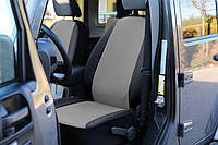 Авточехлы на передние сидения для AUDI A6 C5 (1997-2004) Pok-ter Perline из перфорированной эко кожи с серой