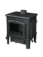 Опалювальна піч камін на дровах FerGuss L SHORT з двома конфорками та бічною дверкою